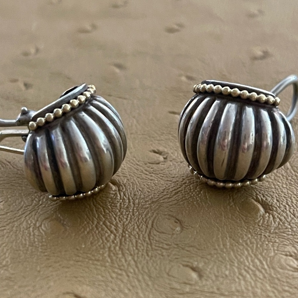 Lagos Earrings 18 kt and silver